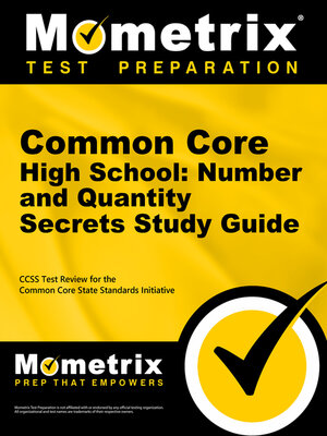 cover image of Common Core High School: Number and Quantity Secrets Study Guide
